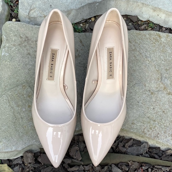 Zara Basic Nude Round Heels - Picture 4 of 8